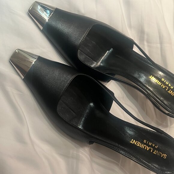 Saint Laurent Blade Slingback Pumps, Size 39, Authentic, Barely Worn - Picture 2 of 6